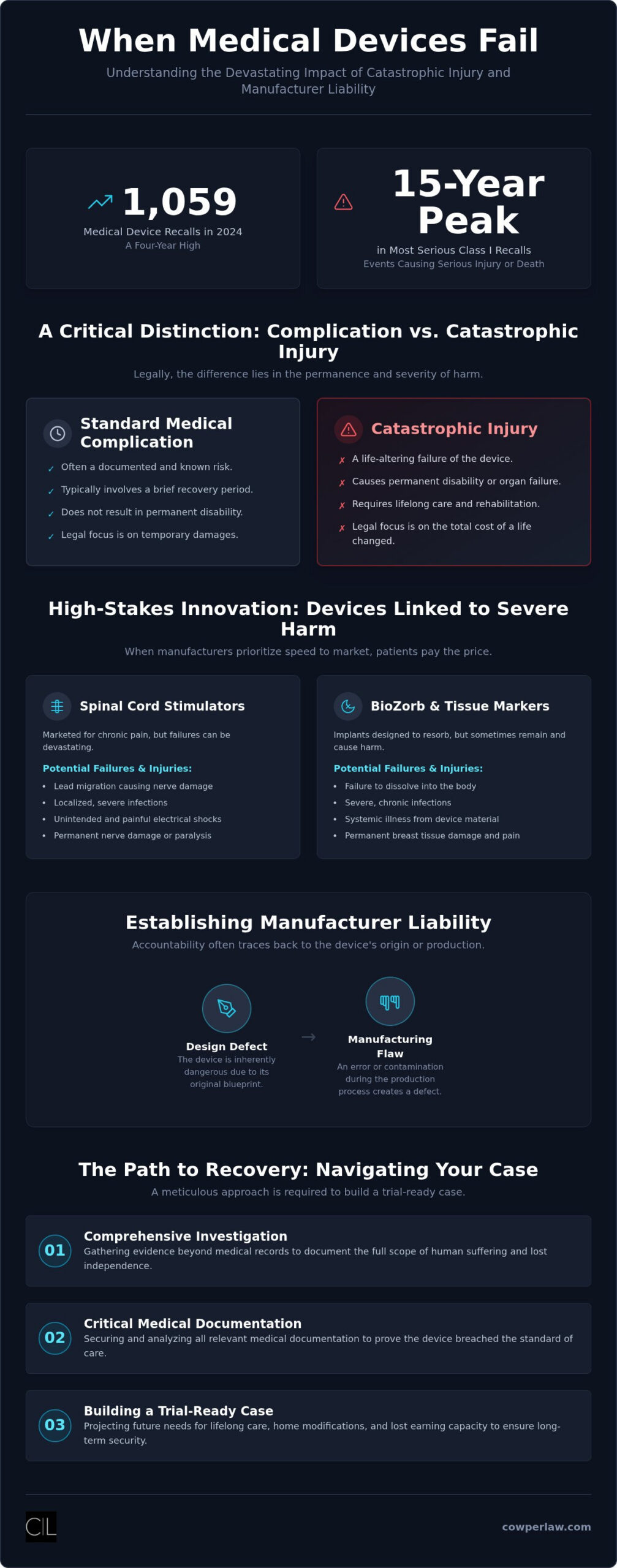 Catastrophic Injury from Medical Device Failures: A Guide to Legal Justice