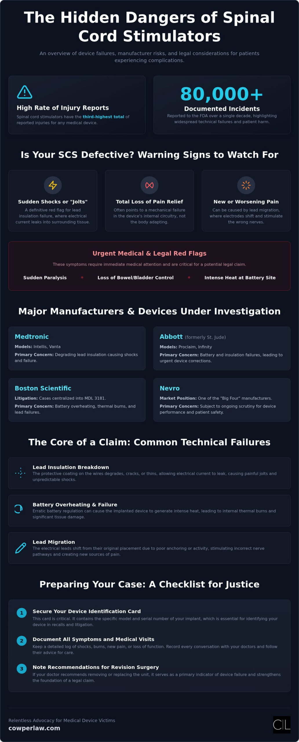 Spinal Cord Stimulator Complications Legal Help: A 2026 Resource Guide