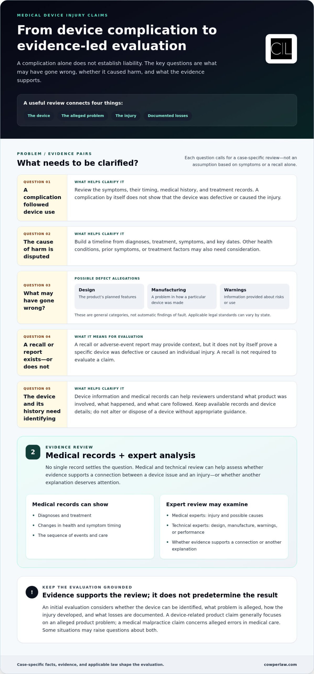 Medical Device Injury Compensation Claim: What to Know Before You Act
